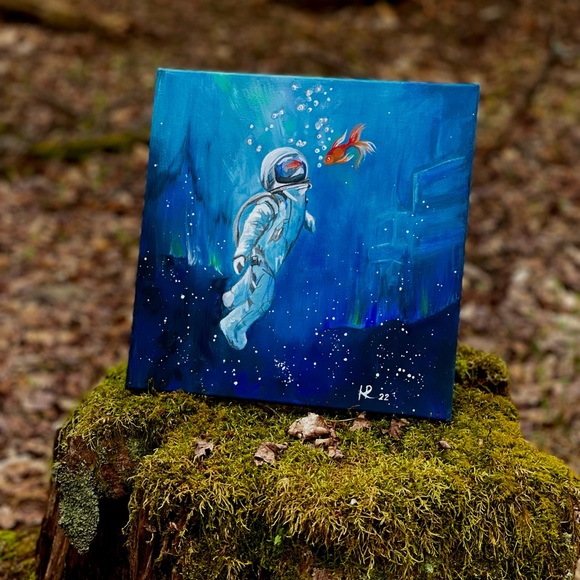 The work is based on the painting by Sirenko”Conversation of the Dumb"by Hana - Picture 11 of 11